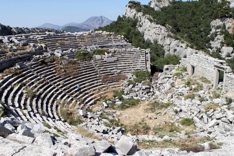 Termessos amphitheater in Antalya, Turkey.