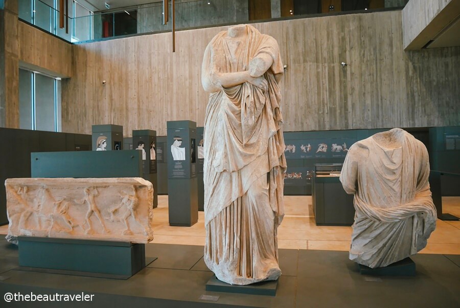 Exhibitions at the Museum of Troy in Turkey.