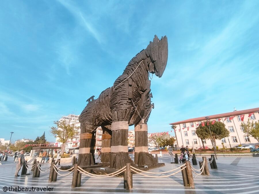 The horse statue used for the Troy movie in Canakkale, Turkey.