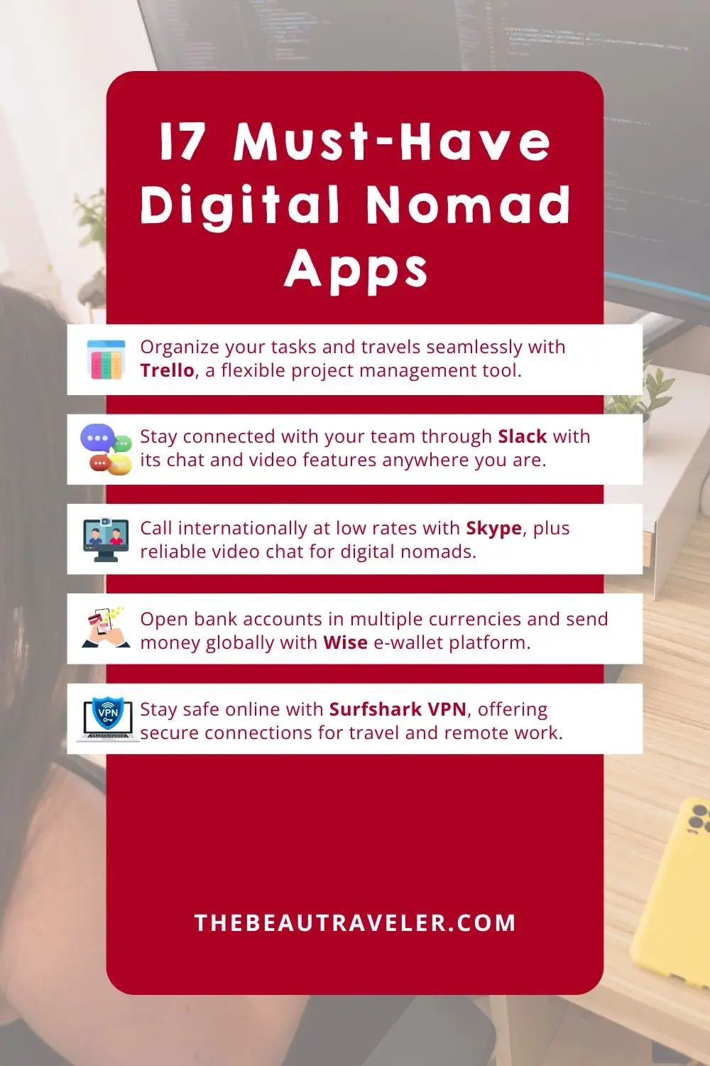 Top Apps for Digital Nomads: Stay Productive on the Go - The BeauTraveler