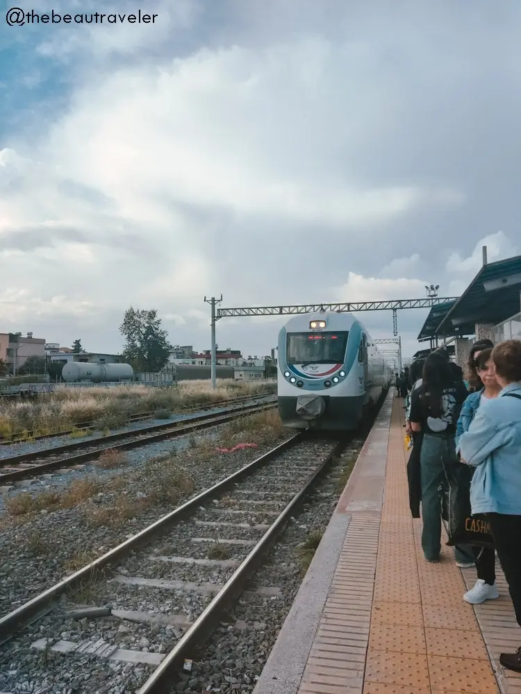 Train from Tarsus to Mersin in Turkiye