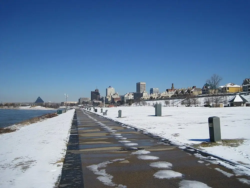 Mississippi Riverfront in Memphis, TN.