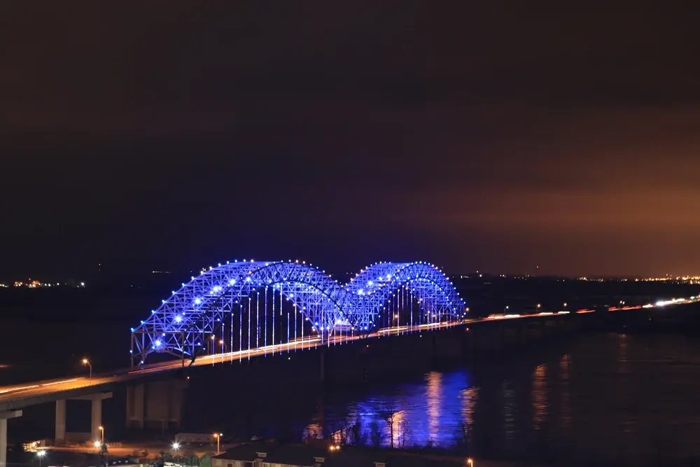 Hernando de Soto Bridge in Memphis, TN.