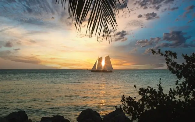 key west sunset cruise in florida, usa