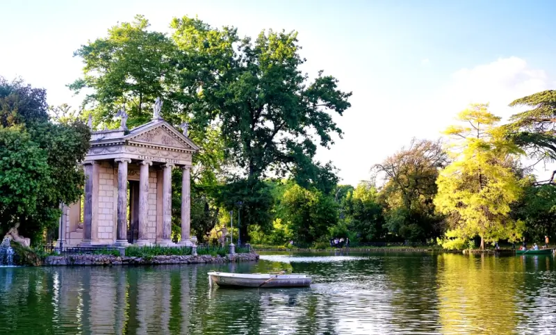 villa borghese in rome, italy