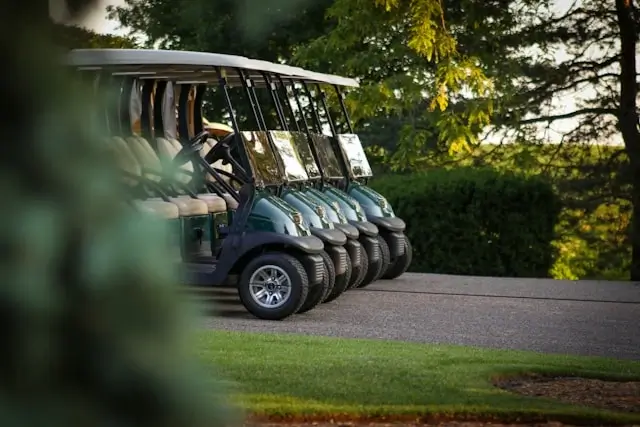 golf carts parking