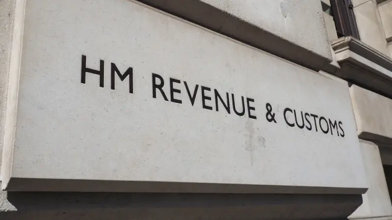 HM Revenue and Customs (HMRC) building sign where UK freelancers must register for tax and self-employment