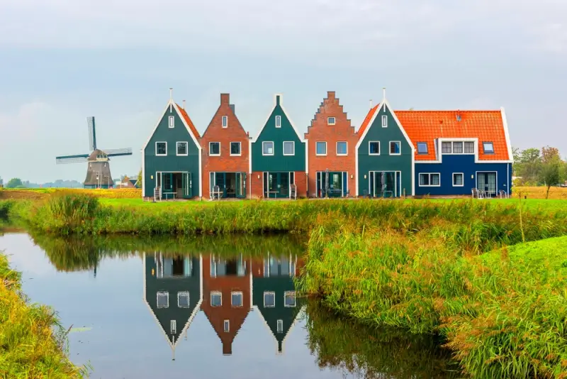 volendam in the netherlands, a good day trip destination from amsterdam